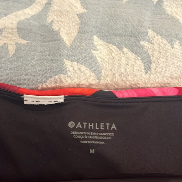 Athleta floral bikini bottom - higher waist with high cut legs. - Picture 2 of 2